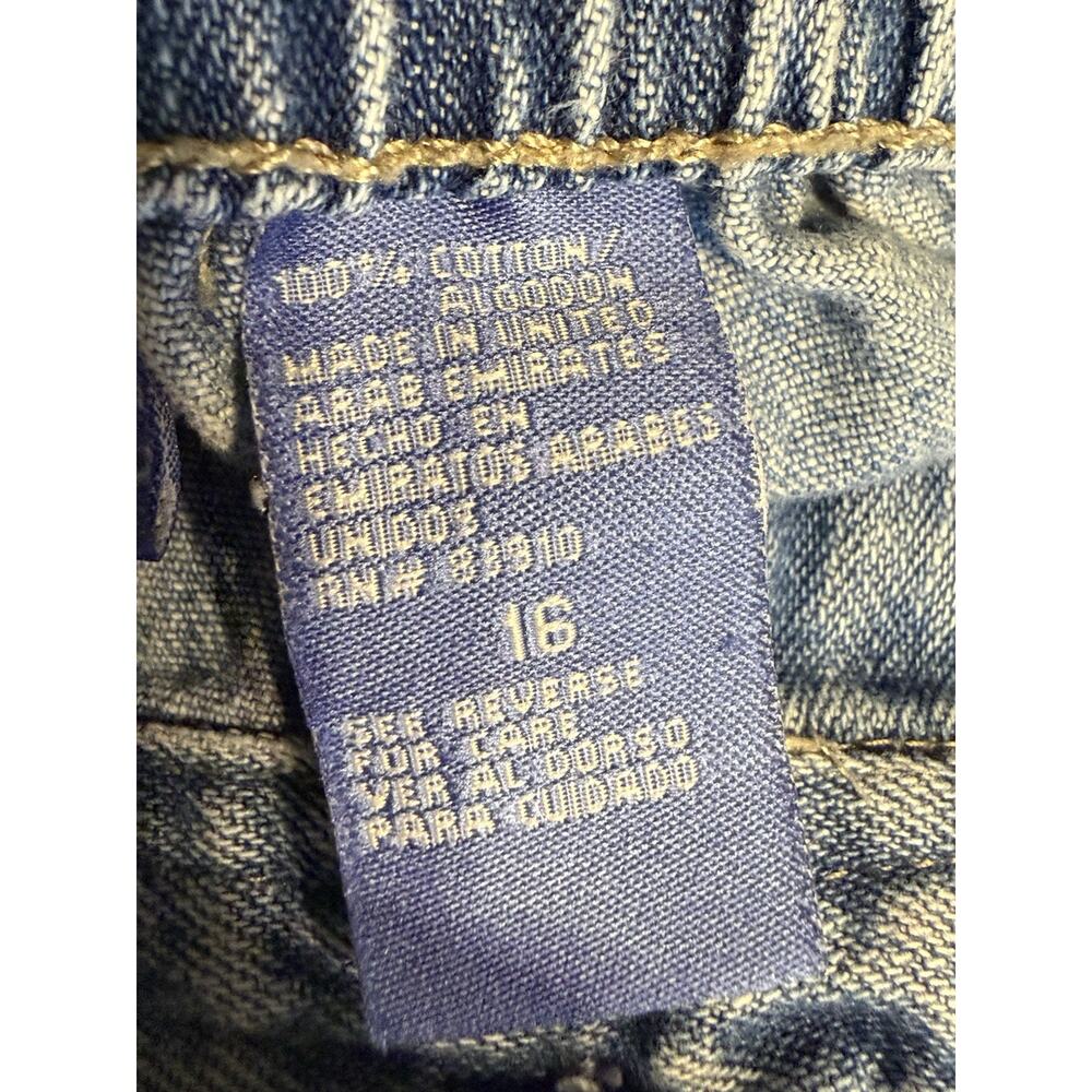 Paradise Bay Denim Capri Pants Women Size 16 Light Wash Pull On Elastic Waist - Picture 7 of 11